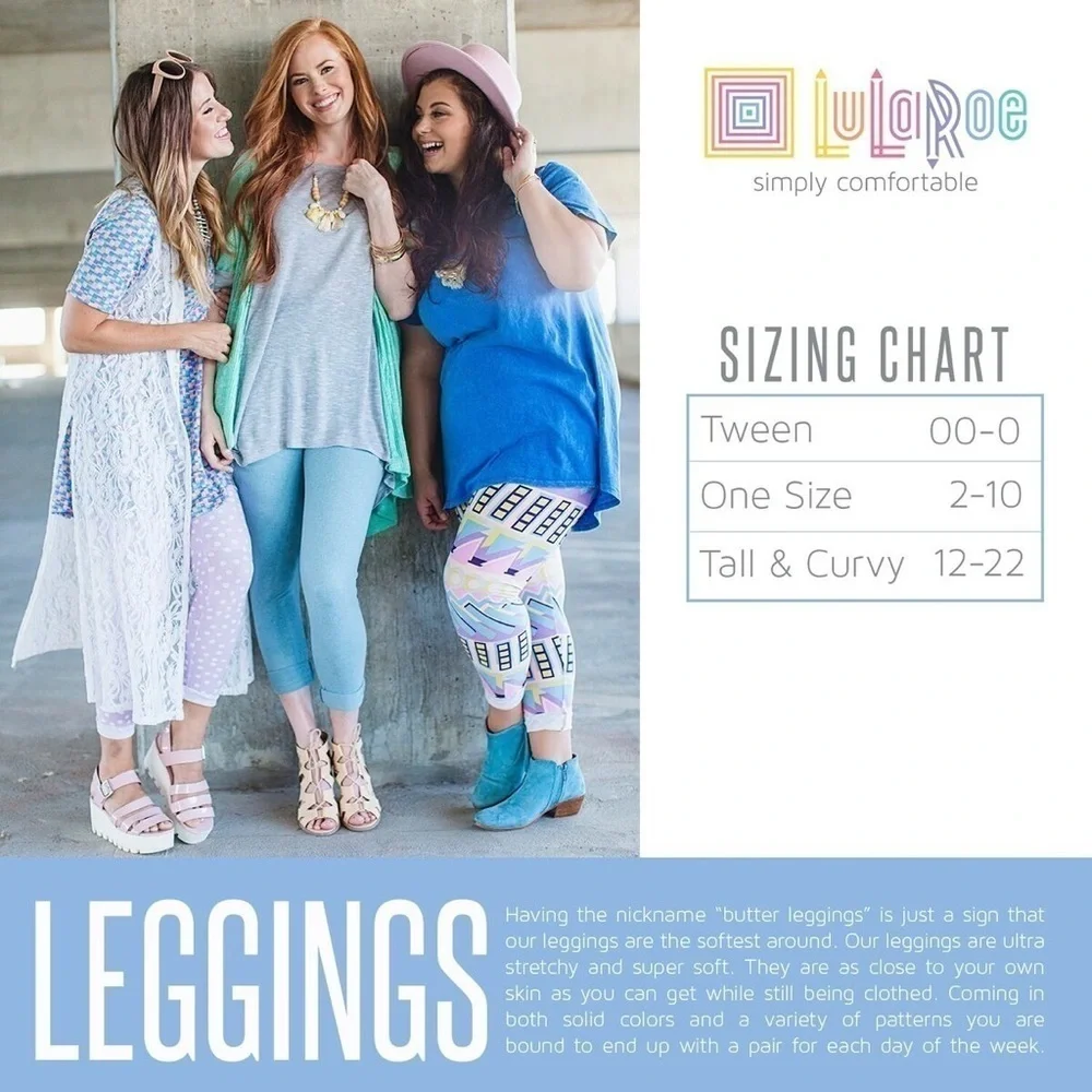FREE* LulaRoe OS Soft Leggings One Size 2-10 Small-Large Heart Phone Pink Purple - Picture 4 of 13